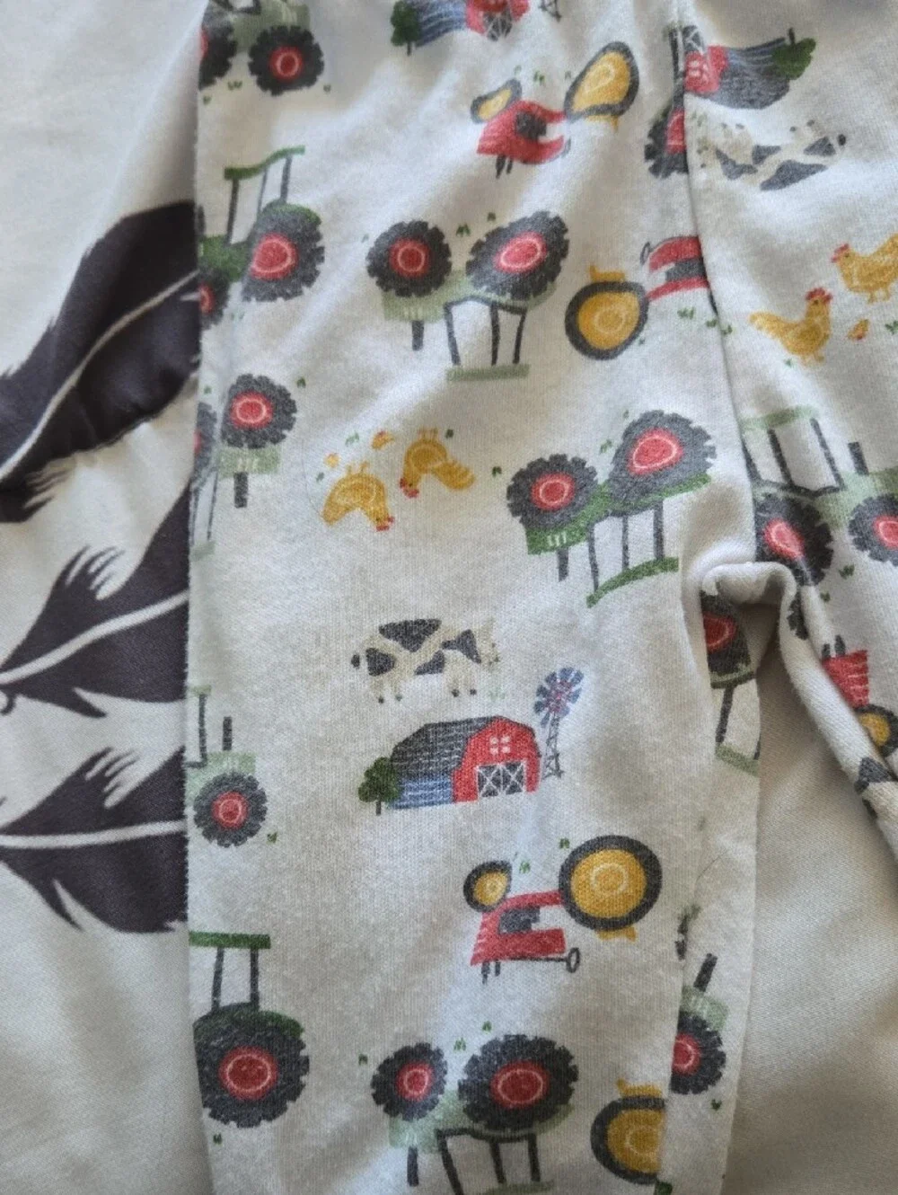 4 For $20 Baby Tractor Print Hat and Pants Set 3-6months